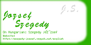 jozsef szegedy business card